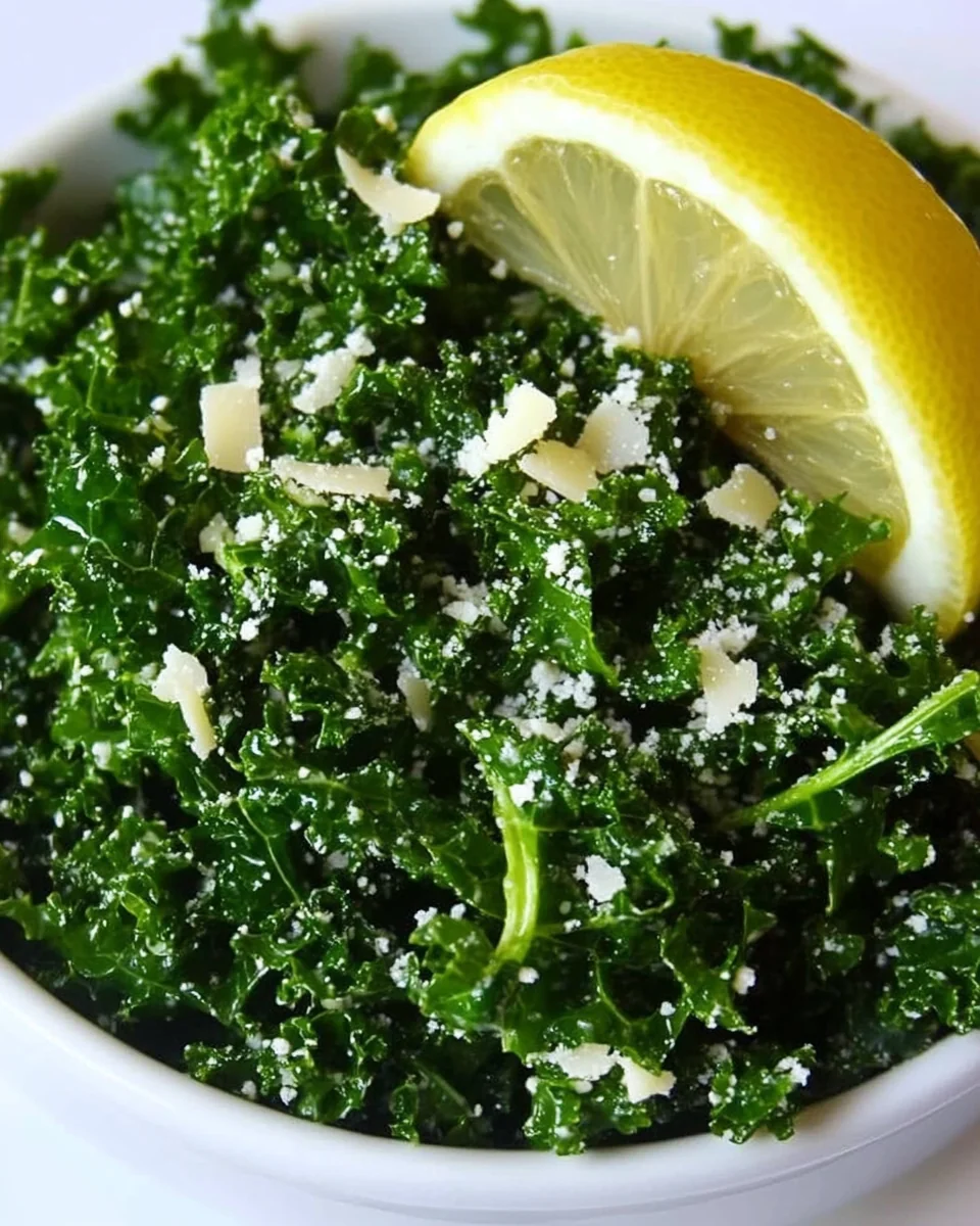 Fresh Lemon Parmesan Kale Salad - additional image