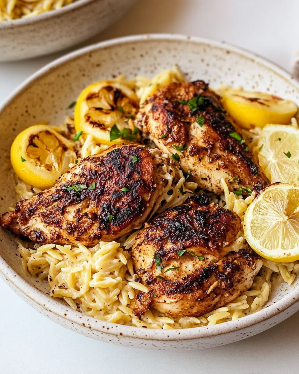 Lemon Pepper Chicken with Creamy Orzo for a Cozy Night - additional image