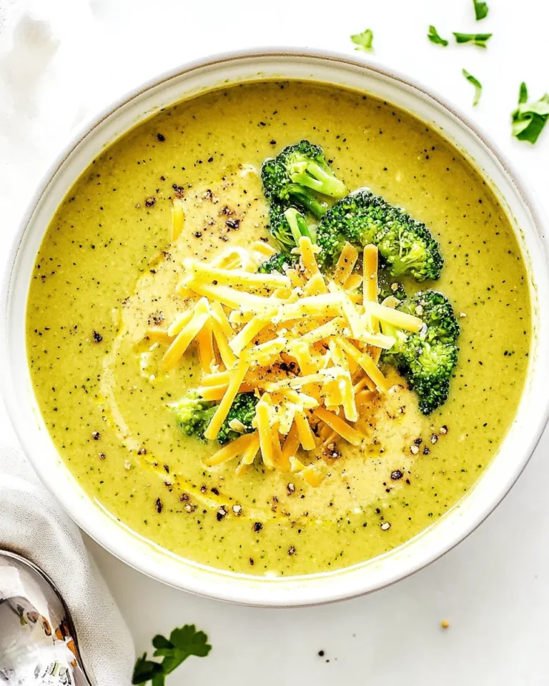 Healthy Broccoli Cheese Soup Made From Scratch