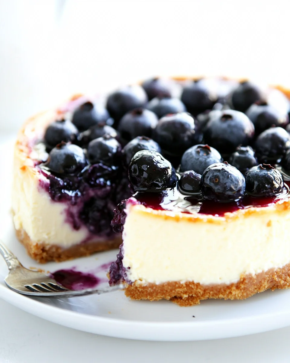 Light and Fresh Blueberry Cheesecake - additional image