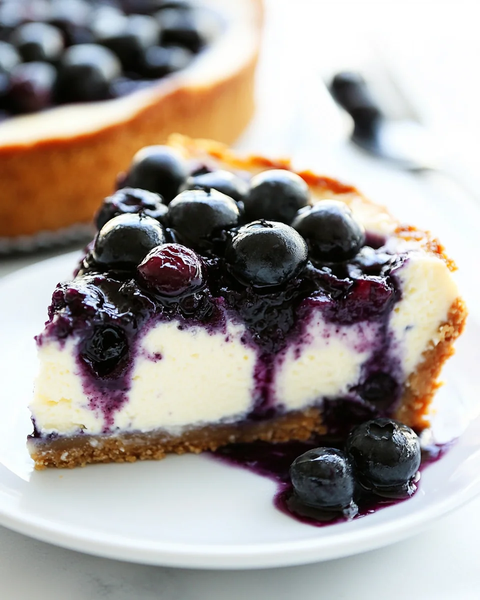 Light and Fresh Blueberry Cheesecake - additional image