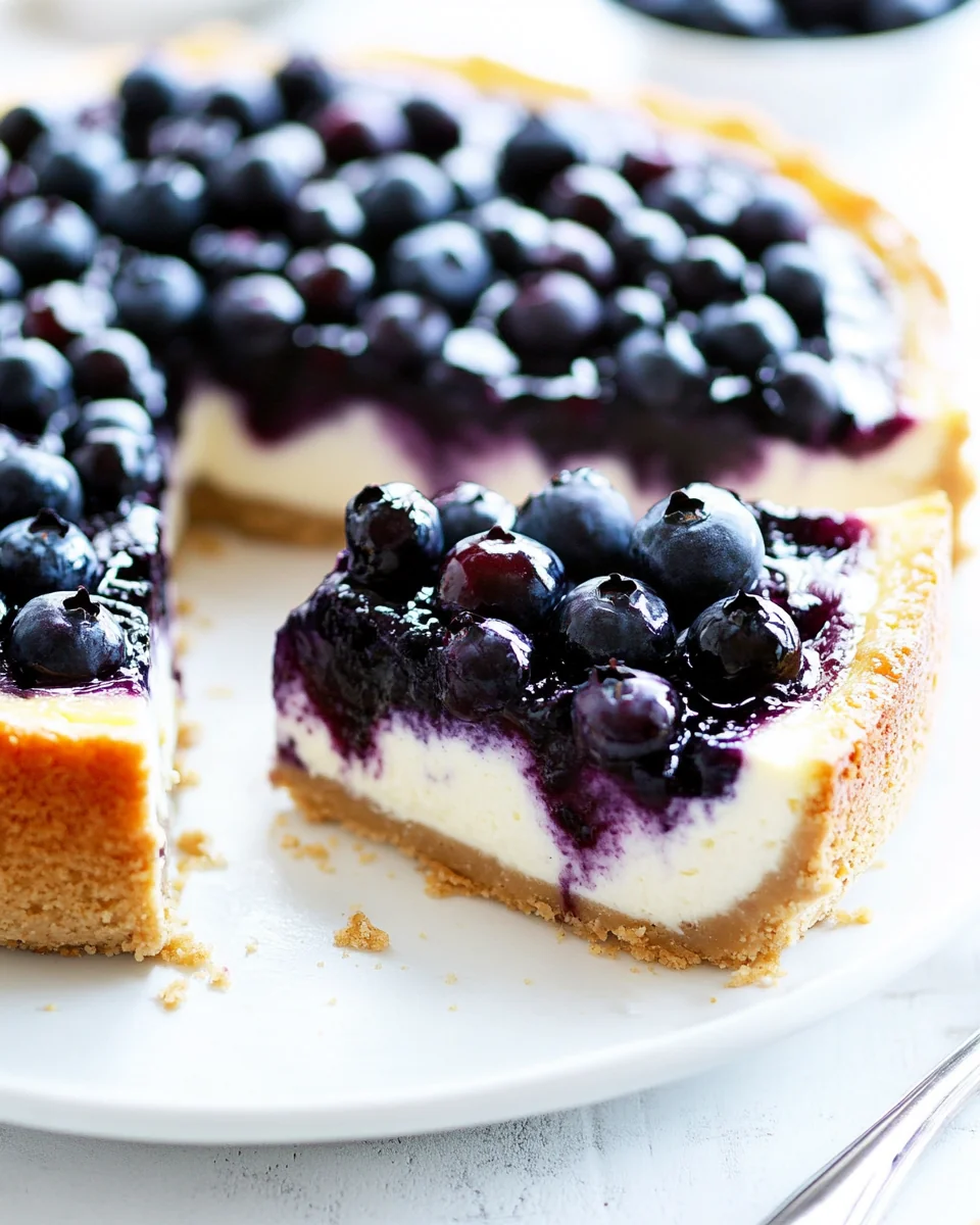 Light and Fresh Blueberry Cheesecake - additional image