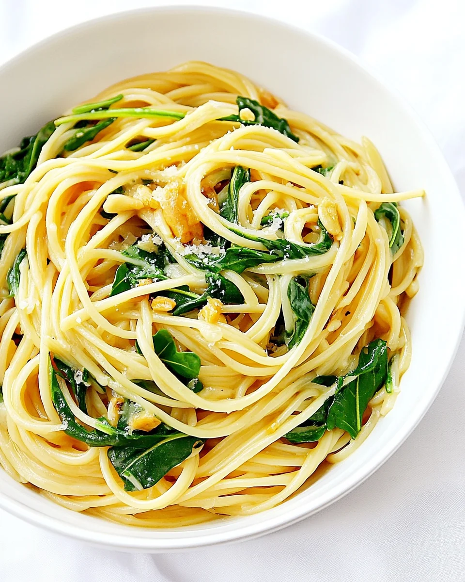 Simple Linguine with Fresh Arugula and Parmesan - additional image