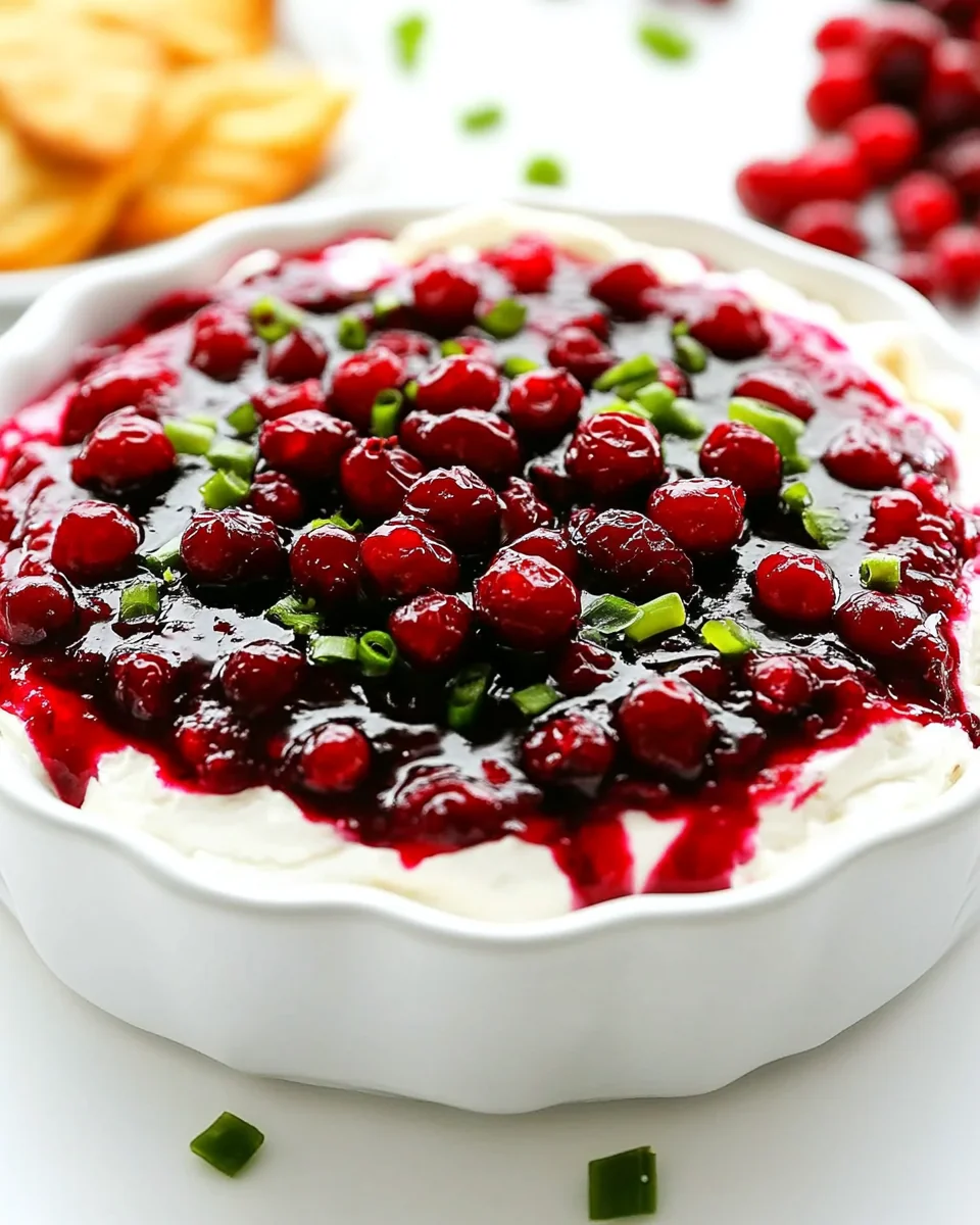 Perfect Homemade Cranberry Cream Cheese Dip - additional image