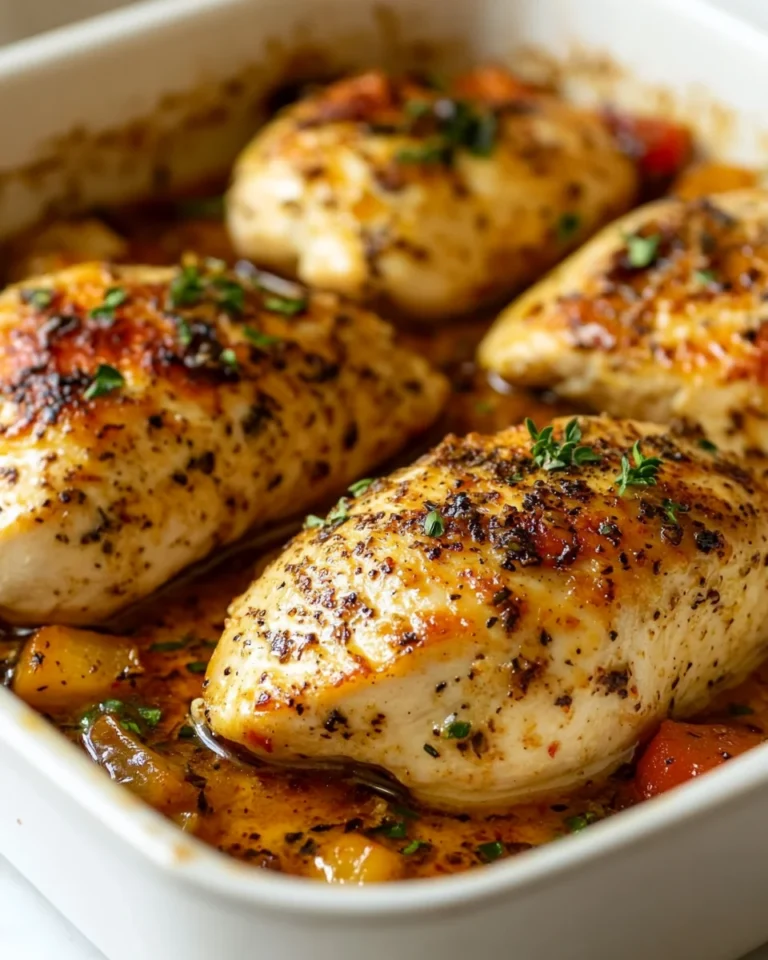 Easy Oven-Baked Chicken Breasts in a One-Pot Casserole Pan