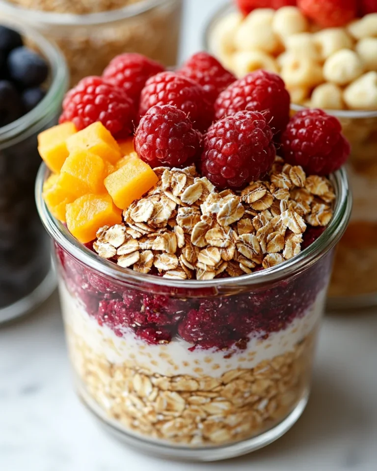 Easy Overnight Oats in Glass Jars for a Flavor-Packed Breakfast