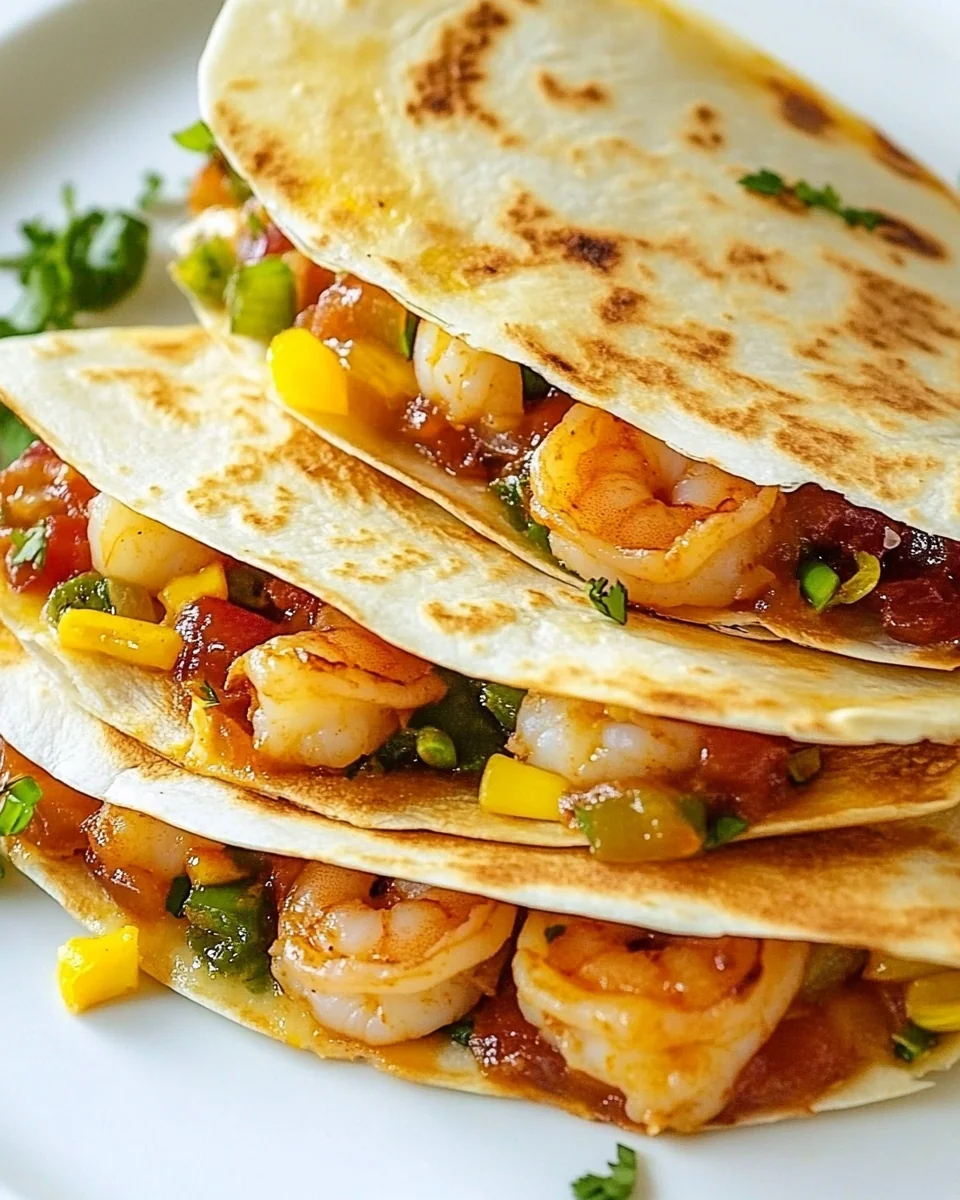 Savory Parmesan Crusted Shrimp Quesadillas - additional image
