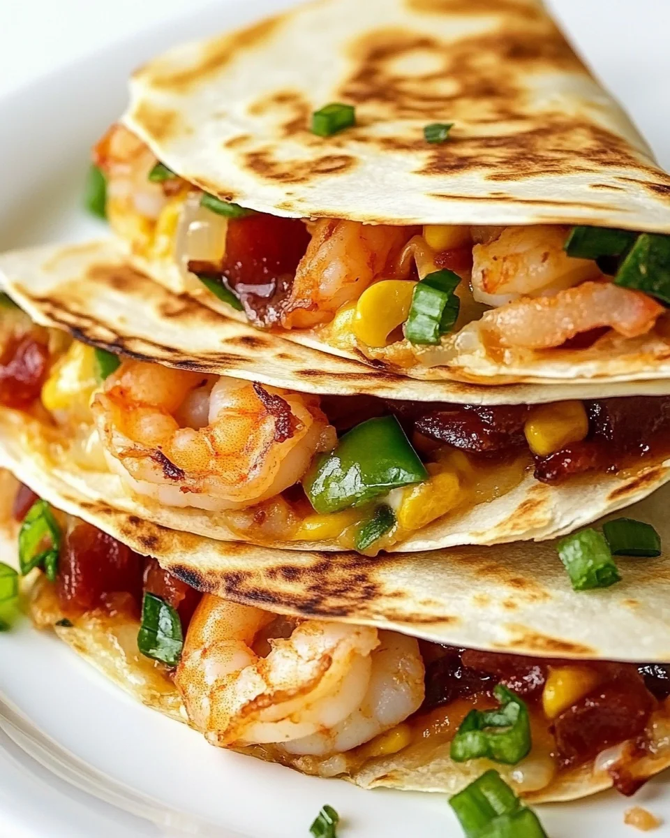 Savory Parmesan Crusted Shrimp Quesadillas - additional image