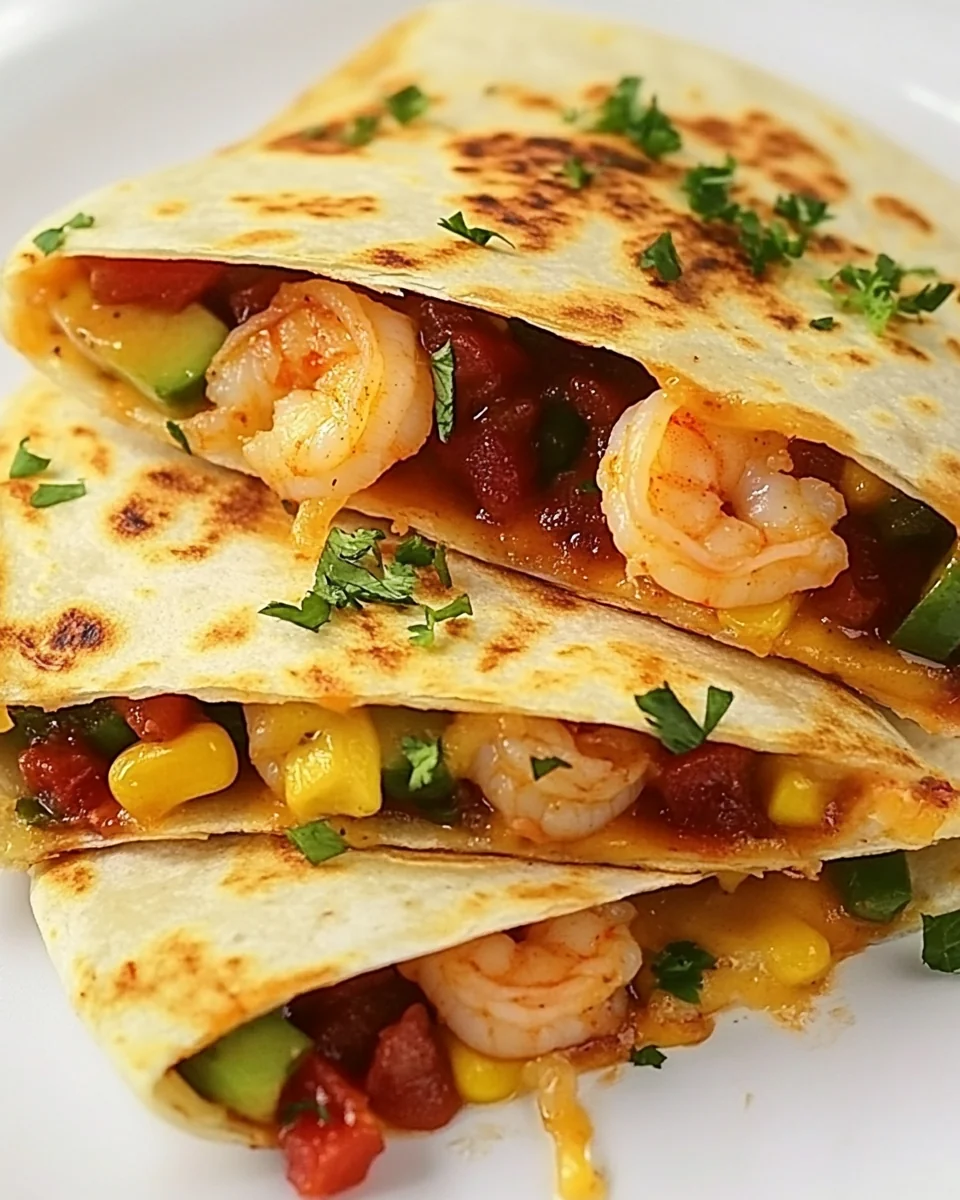 Savory Parmesan Crusted Shrimp Quesadillas - additional image