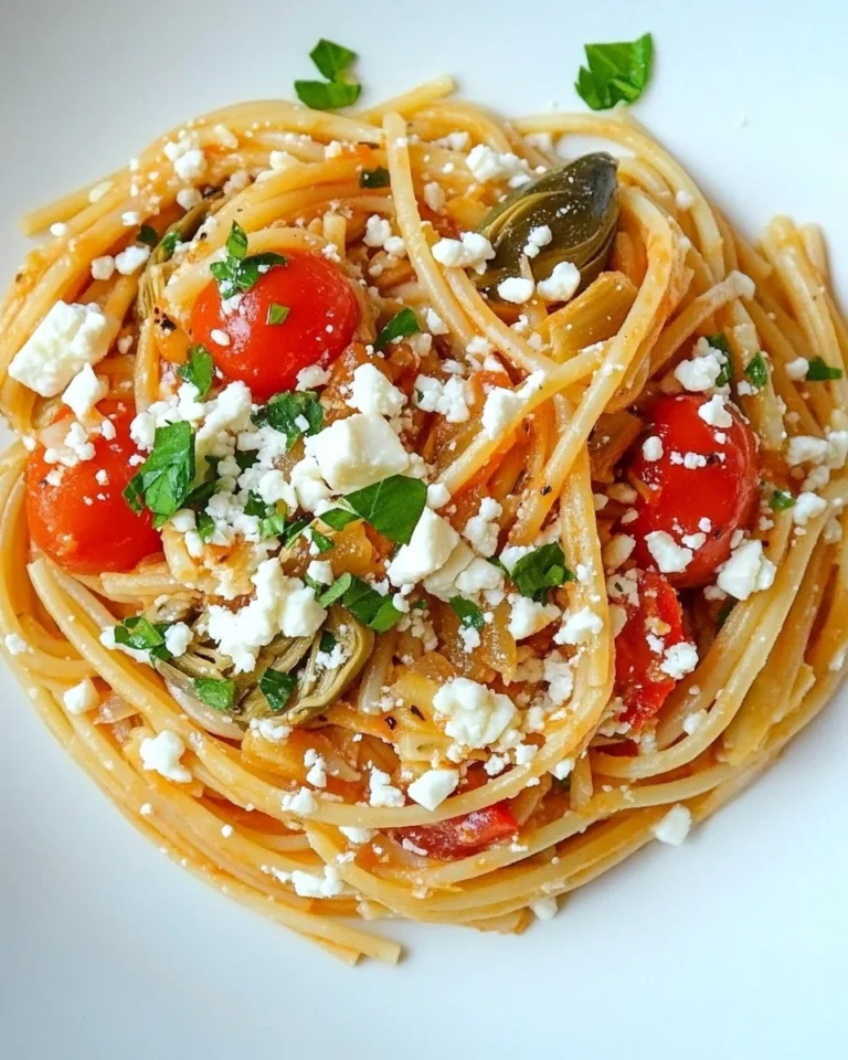 Fresh Artichoke Tomato Feta Pasta For A Cozy Dinner