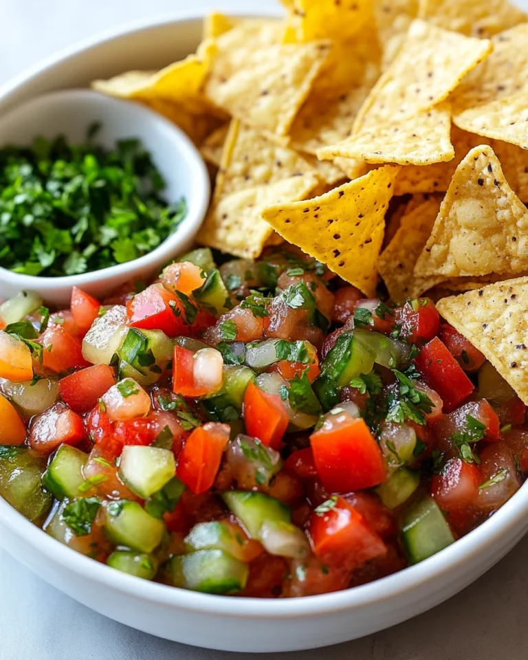 Quick Pickle De Gallo with Tortilla Chips for a Flavor-Packed Snack