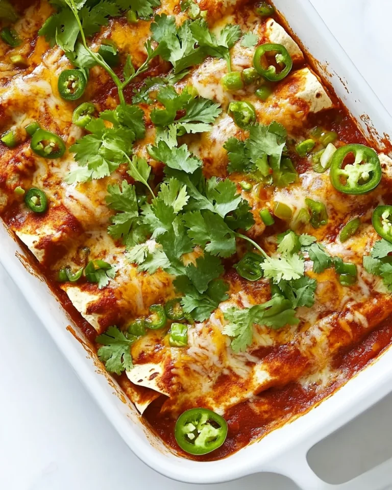 Homemade Poblano Chicken Enchiladas With Fresh Flavors