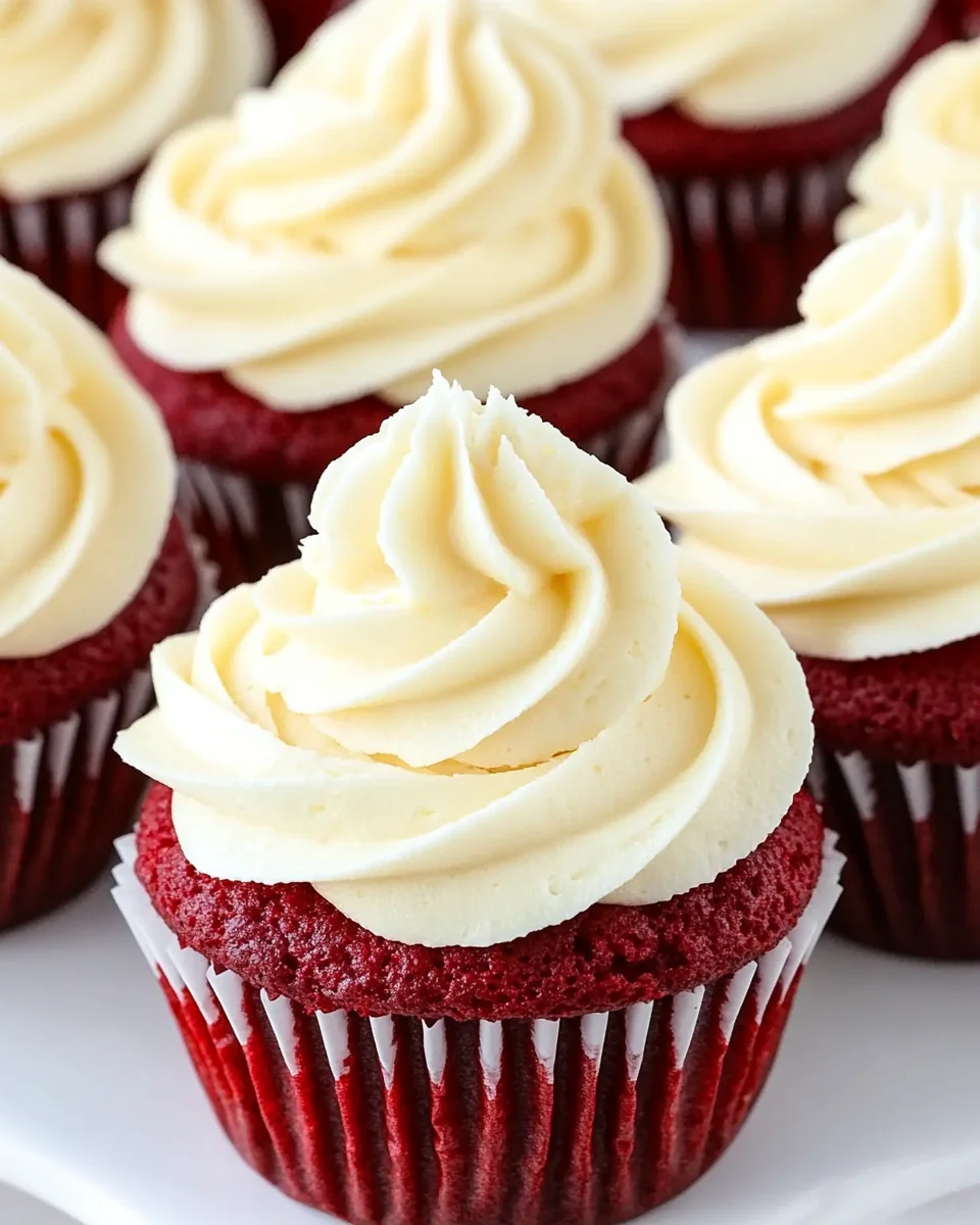 Delicious Red Velvet Cupcakes with Cream Cheese Frosting - additional image