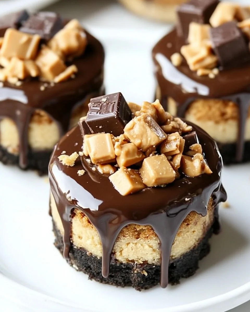 Delicious Homemade Reese Peanut Butter Chocolate Mini Cheesecakes - additional image