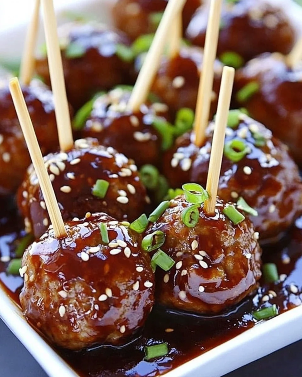 Savory Sesame Meatballs With A Delicious Sauce - additional image