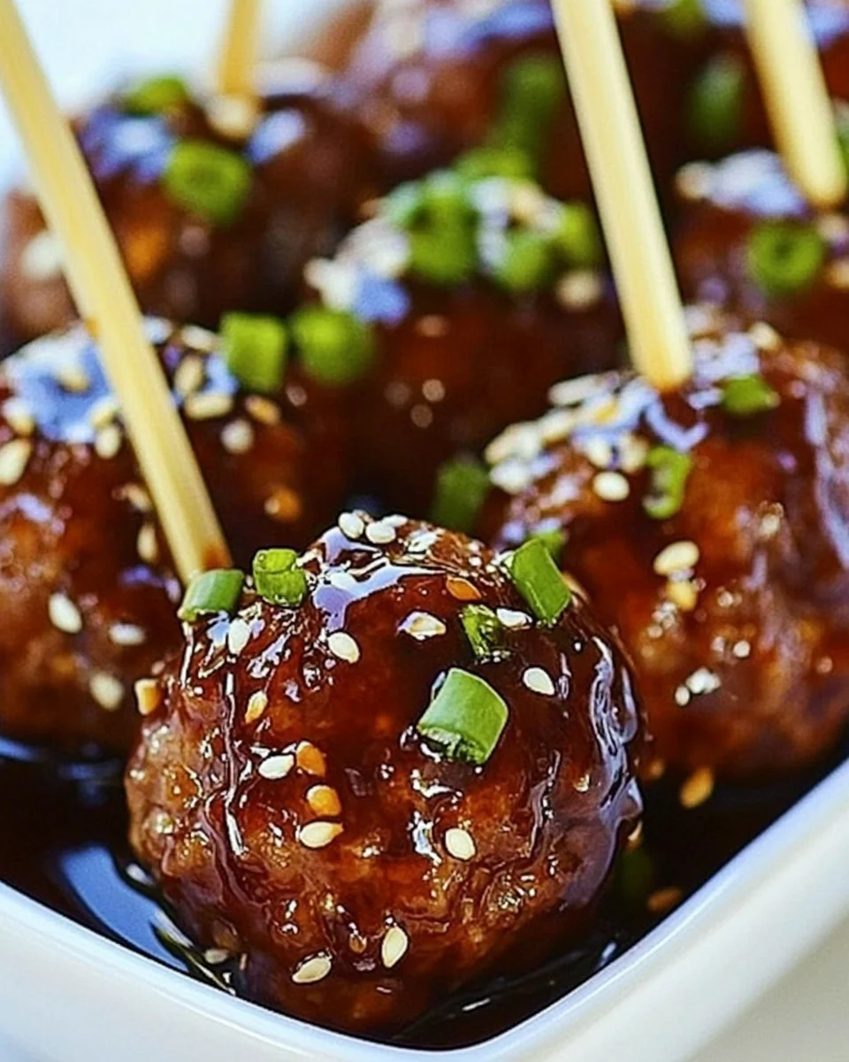 Savory Sesame Meatballs With A Delicious Sauce - additional image