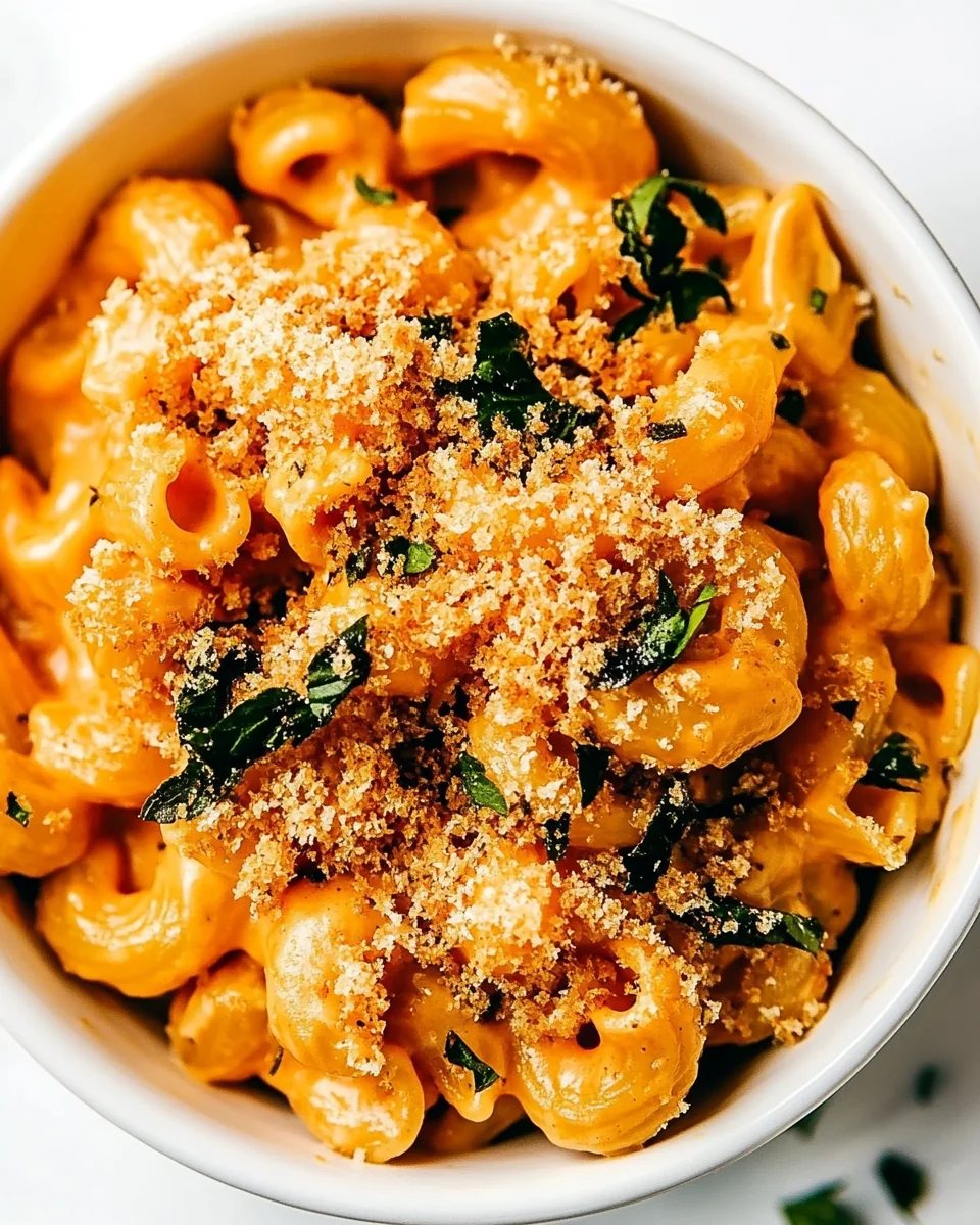 Smoky Pumpkin Mac and Cheese with Crispy Garlic Breadcrumbs - additional image