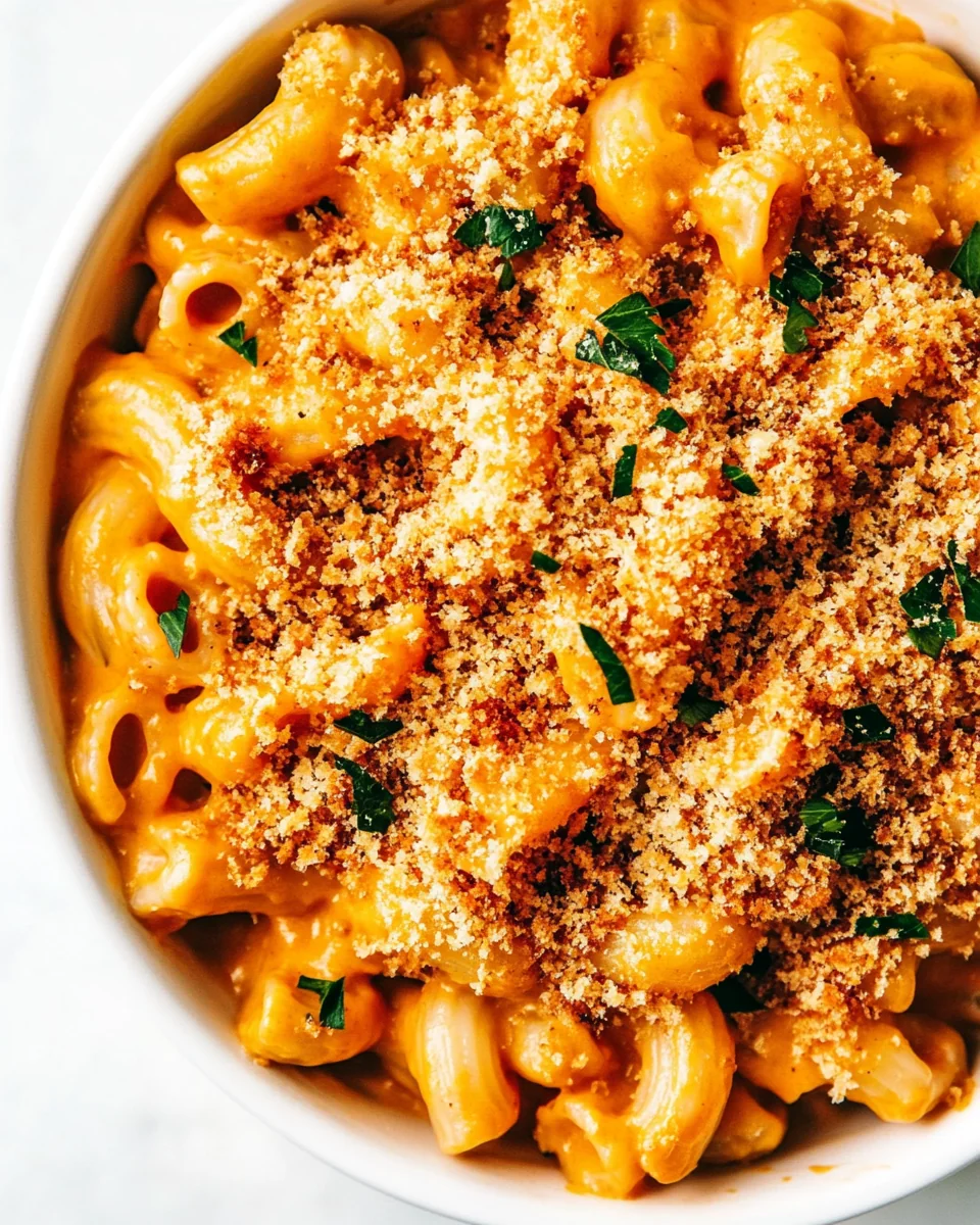 Smoky Pumpkin Mac and Cheese with Crispy Garlic Breadcrumbs - additional image