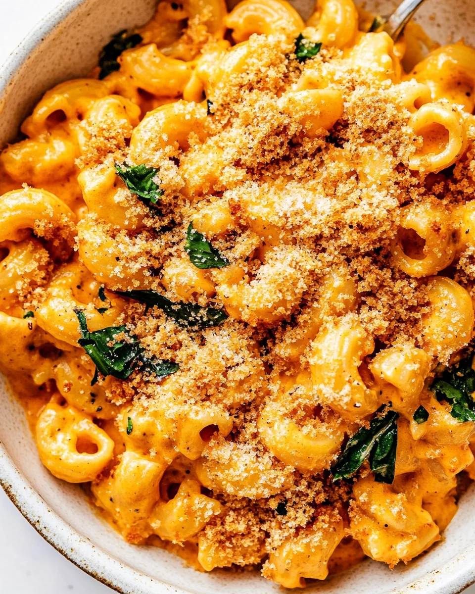 Smoky Pumpkin Mac and Cheese with Crispy Garlic Breadcrumbs - additional image