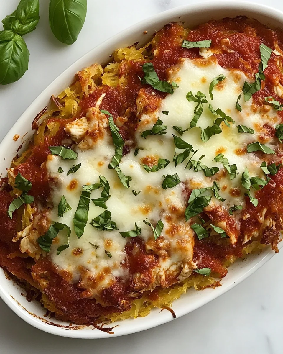 Simple Spaghetti Squash Chicken Parmesan Bake - additional image