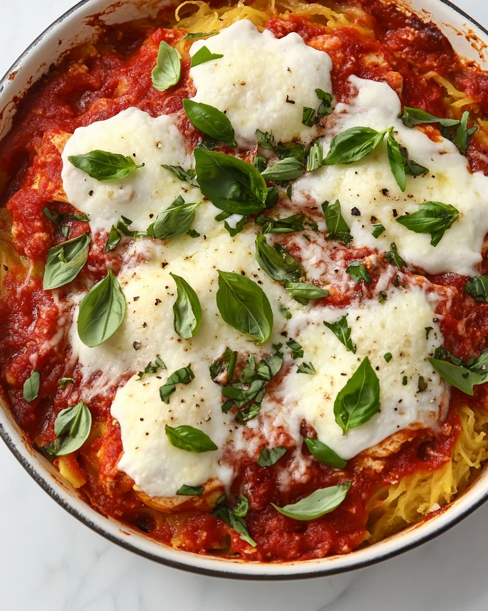 Simple Spaghetti Squash Chicken Parmesan Bake - additional image