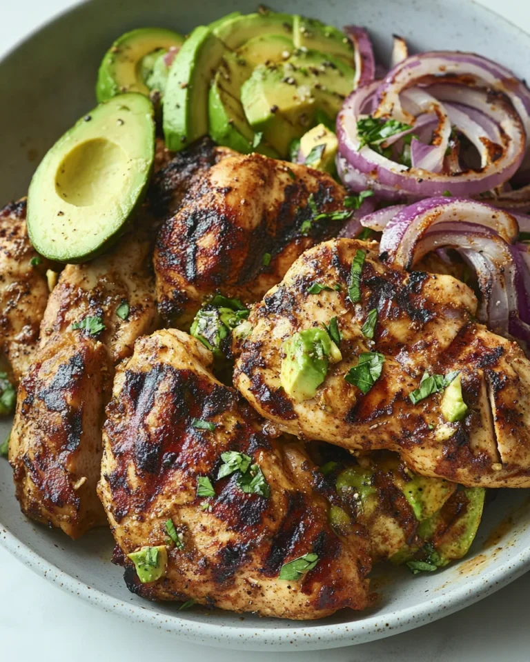 Spice Grilled Chicken with Fresh Avocado Salsa
