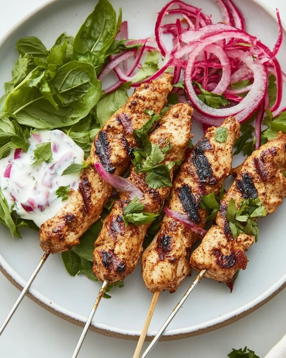 Spiced Chicken Kebabs with Creamy Yogurt Sauce - additional image