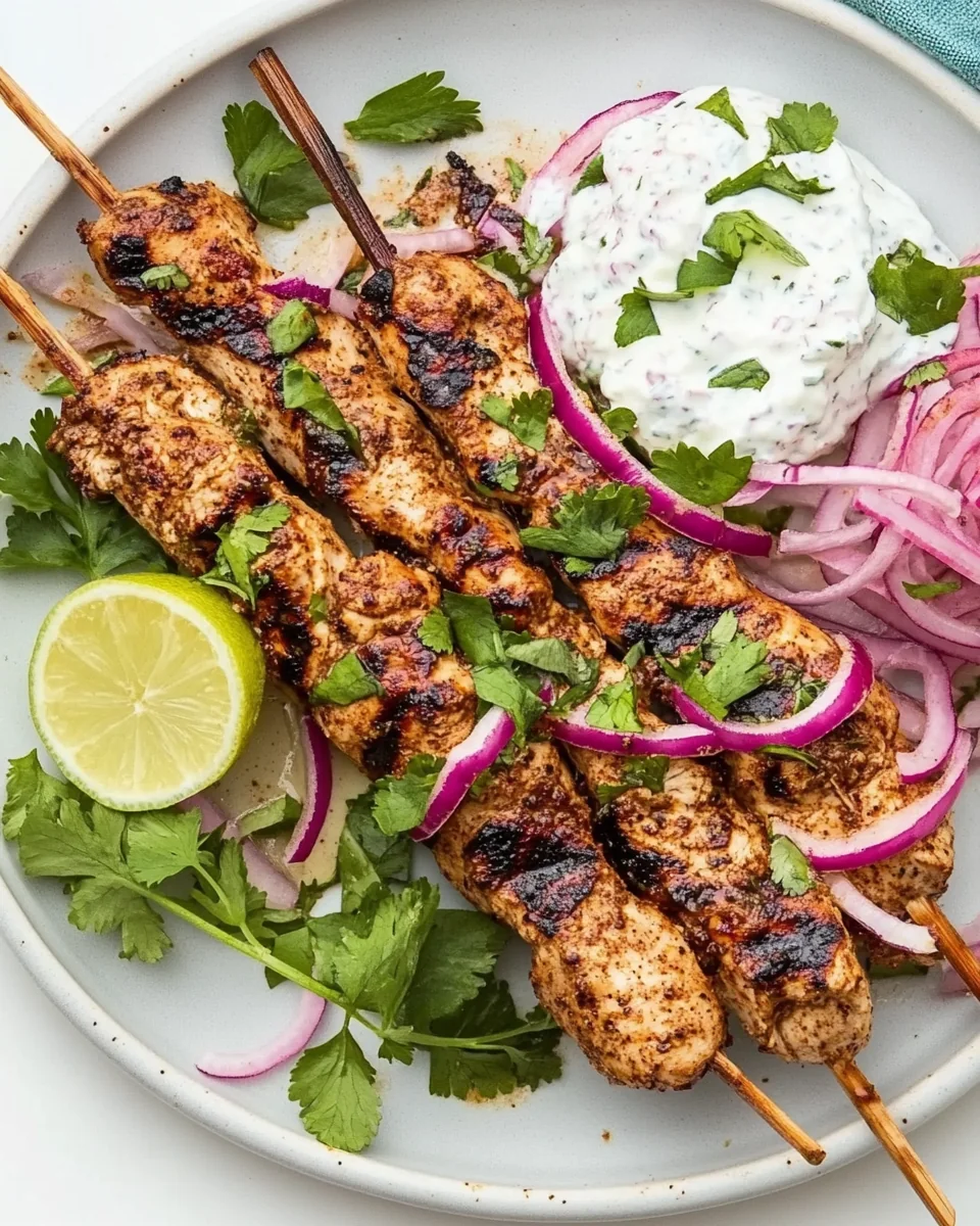 Spiced Chicken Kebabs with Creamy Yogurt Sauce - additional image