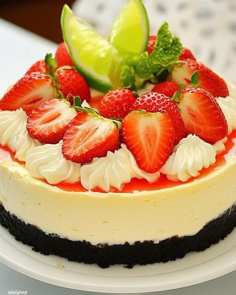 Fresh Strawberry Margarita Cheesecake Recipe