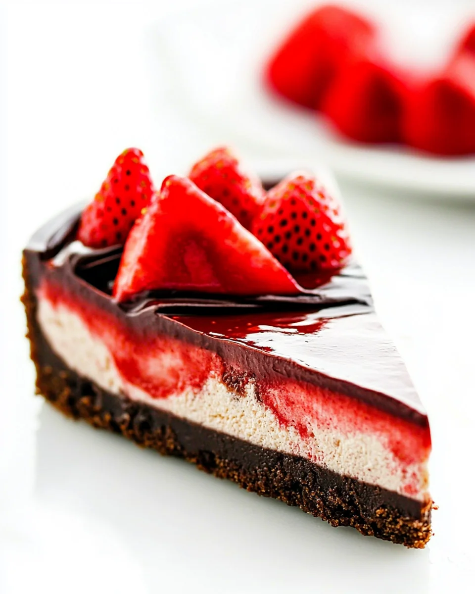 Homemade Strawberry Nutella Cheesecake Delight - additional image