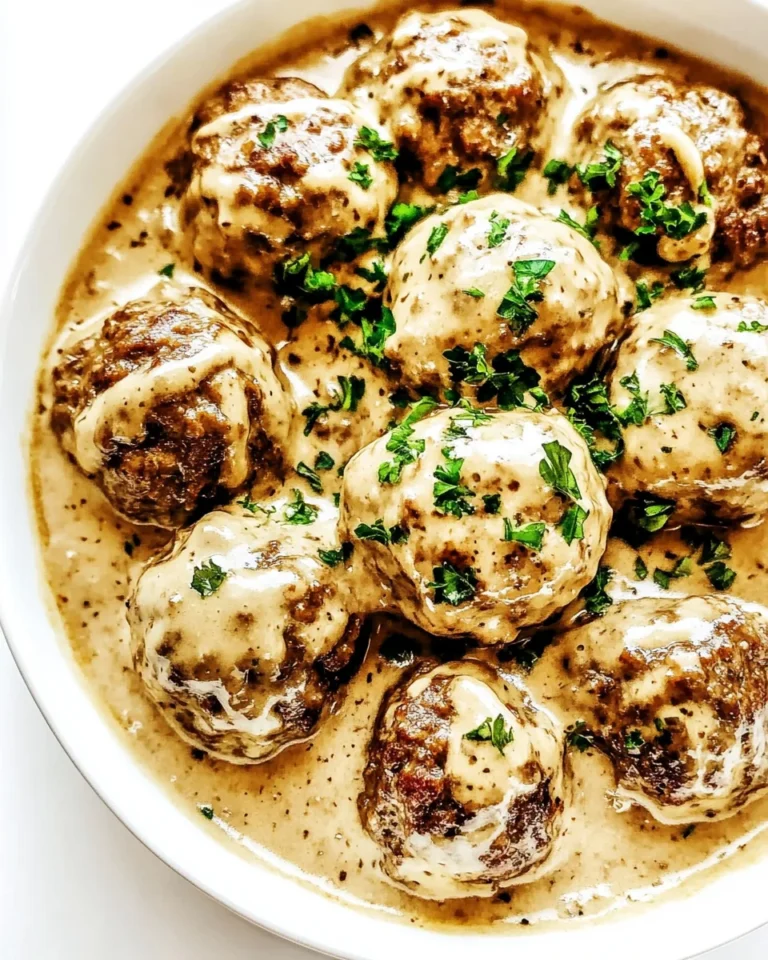 Classic Swedish Meatballs with Creamy Sauce