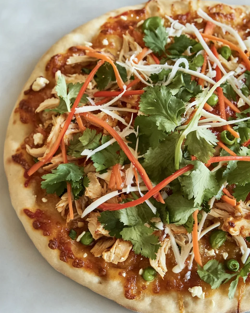 Fresh and Flavorful Thai Chicken Pizza - additional image
