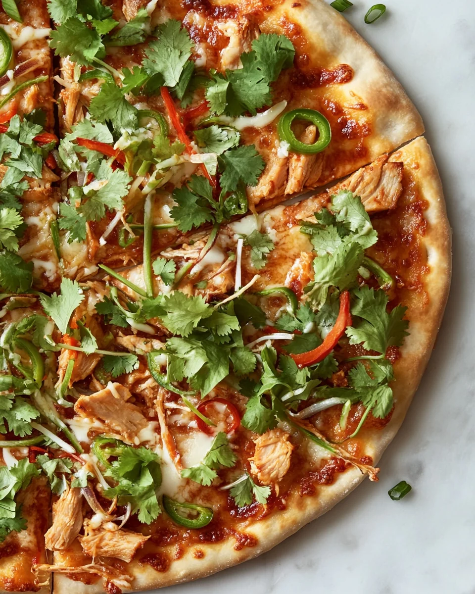 Fresh and Flavorful Thai Chicken Pizza