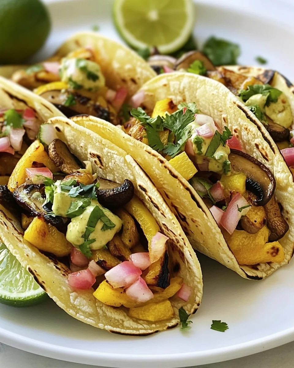 Savory Vegetarian Tacos with Fresh Delicata Squash - additional image
