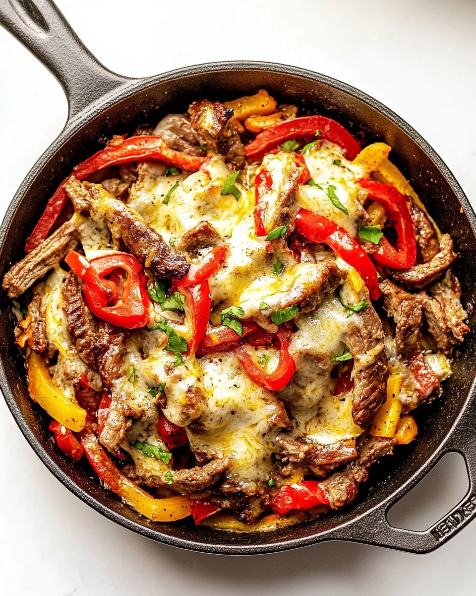 Zesty One-Pan Philly Cheesesteak Dinner