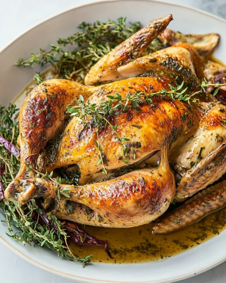 Savory Zuni Roasted Chicken with Fresh Chimichurri