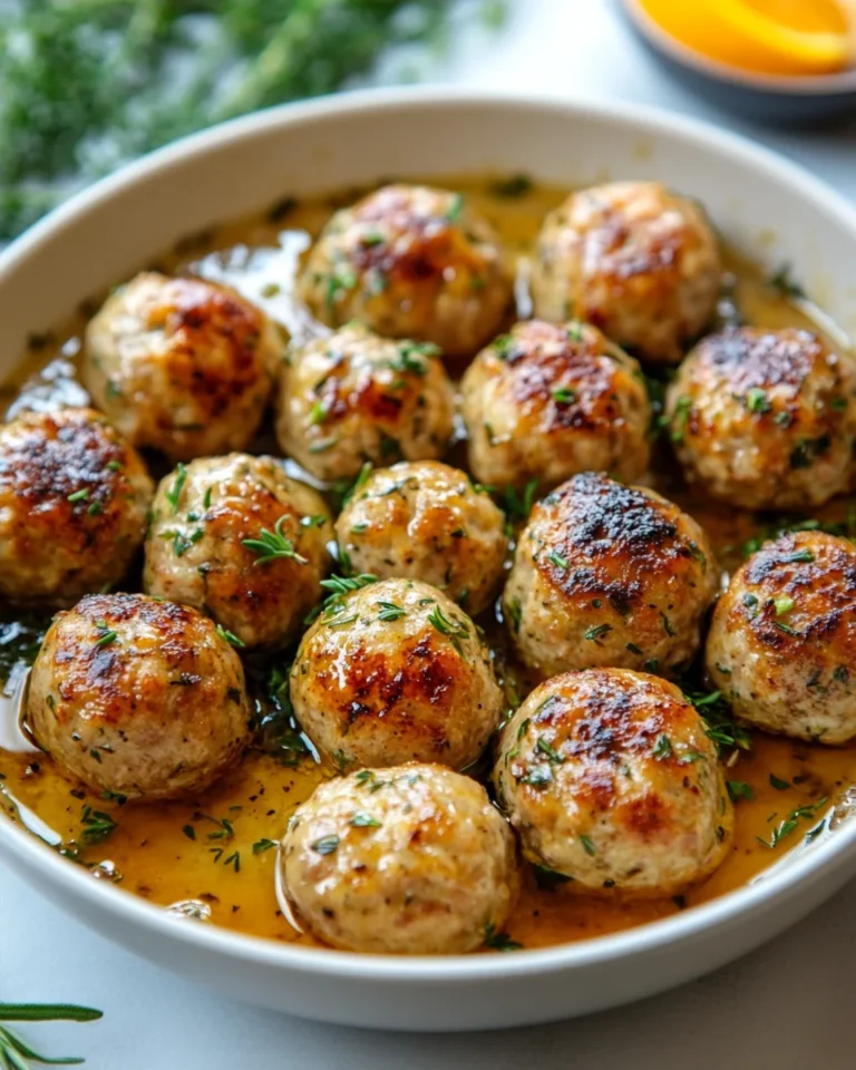 Easy One-Pot Turkey Meatballs with Fresh Herbs for a Family Favorite Dinner