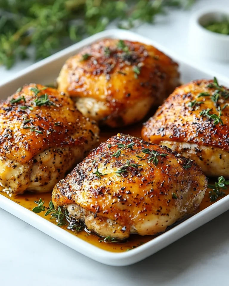 Easy Roasted Chicken Thighs for a Cozy Weeknight Dinner