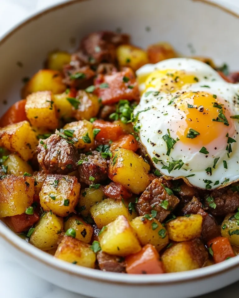 Easy Corned Beef Hash with Poached Eggs for a Hearty Weeknight Dinner