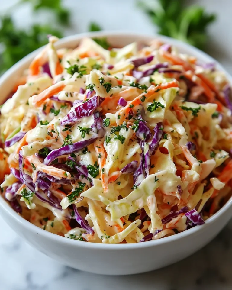 Easy Creamy Coleslaw Recipe for a Flavor-Packed Side Dish