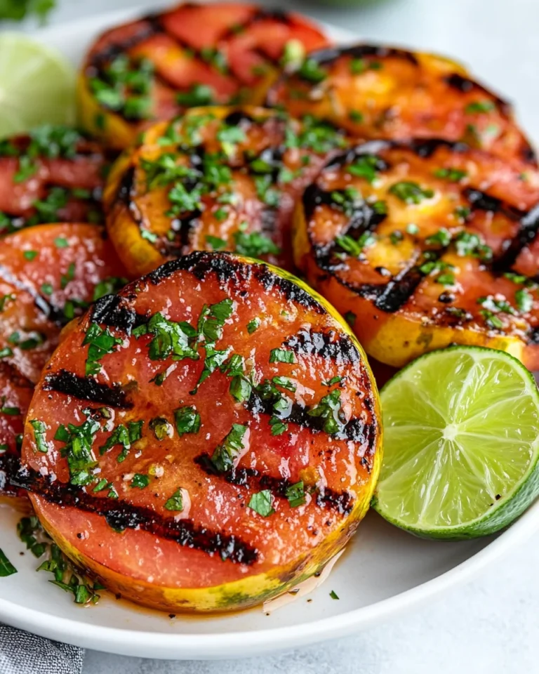 Grilled Watermelon Slices with Limes for a Flavor-Packed Summer Treat