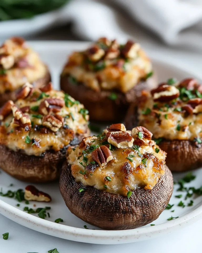 Easy Pecan Stuffed Mushrooms That Are Kid-Friendly and Flavor-Packed