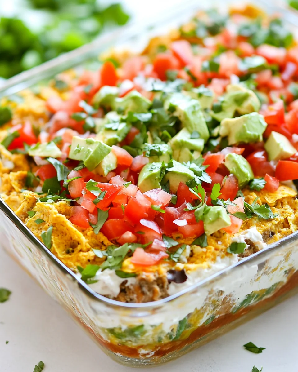Classic 7 Layer Dip Recipe For A Crowd-Pleasing Party - additional image