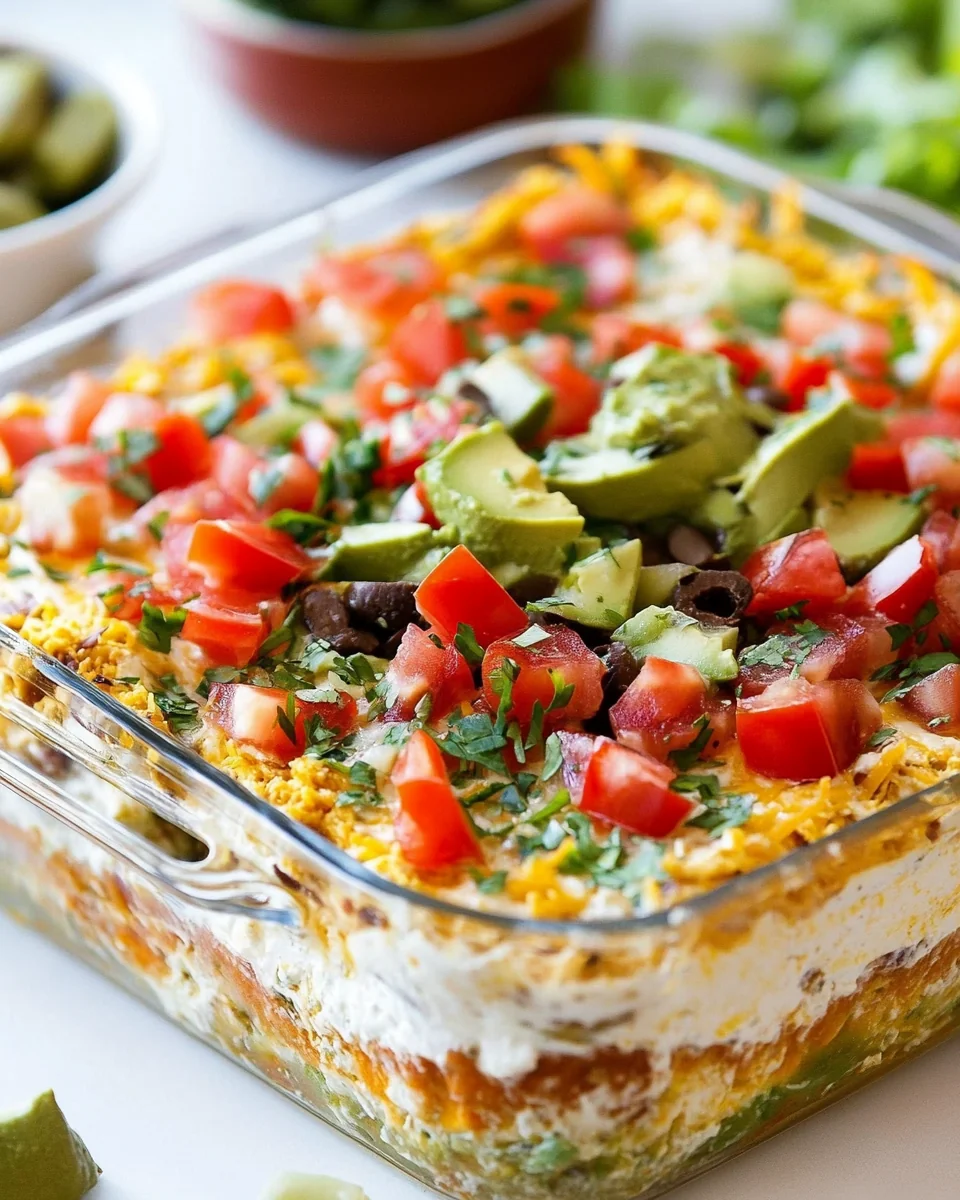 Classic 7 Layer Dip Recipe For A Crowd-Pleasing Party - additional image