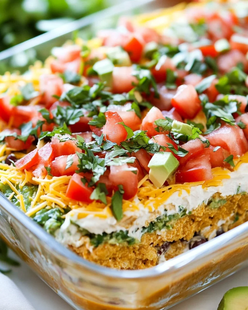 Classic 7 Layer Dip Recipe For A Crowd-Pleasing Party - additional image