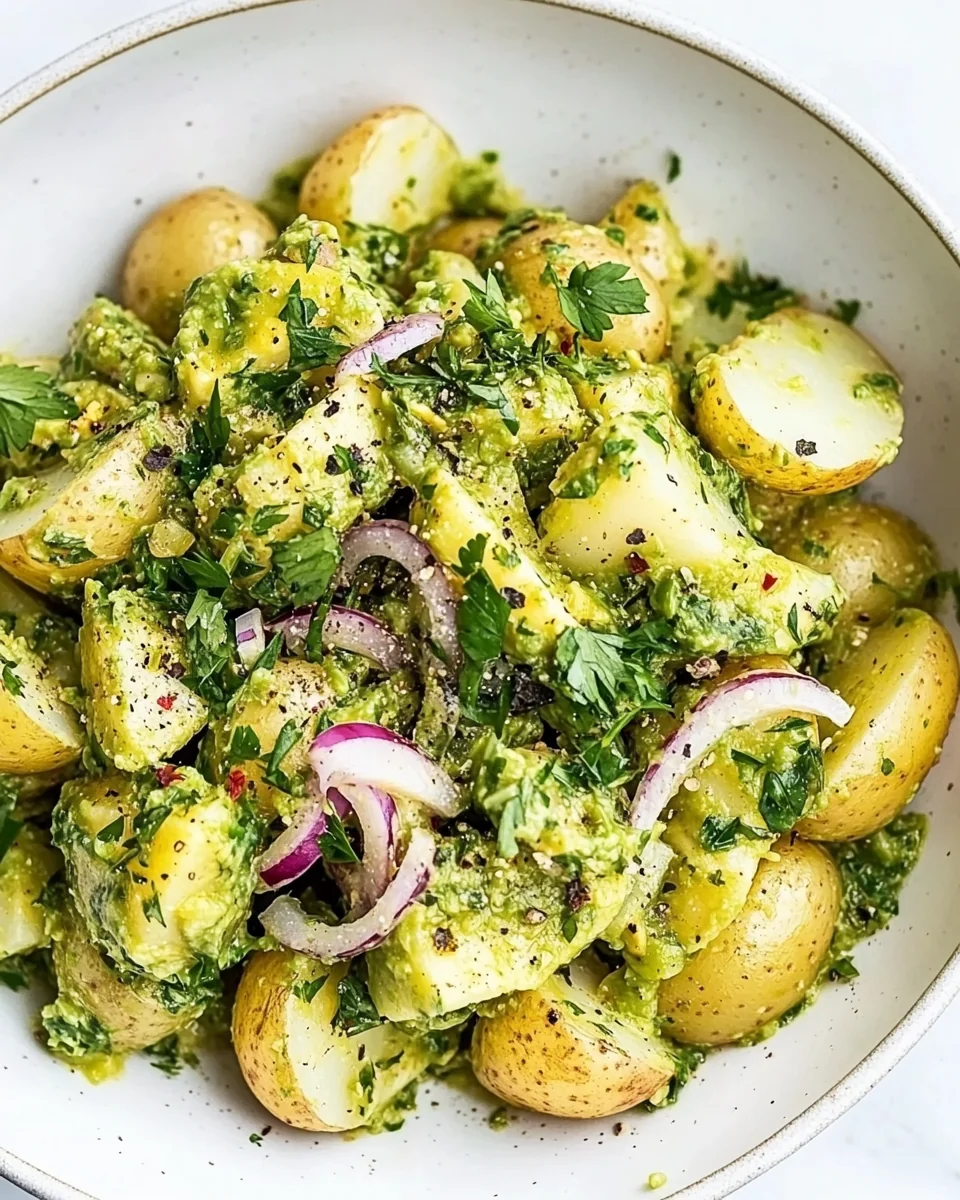 Fresh and Creamy Avocado Potato Salad - additional image