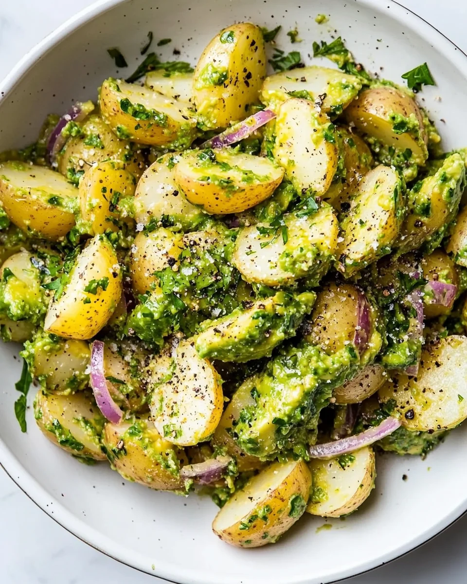 Fresh and Creamy Avocado Potato Salad - additional image
