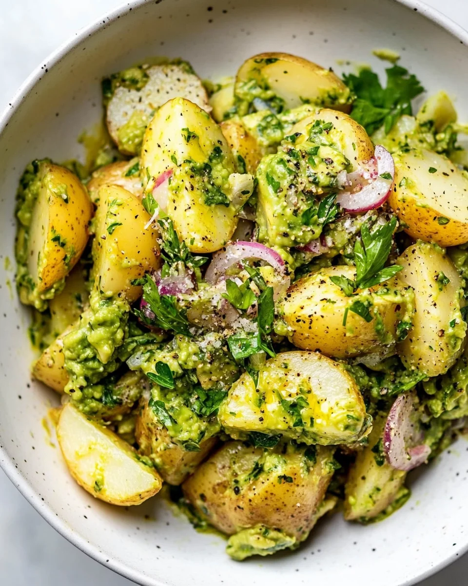 Fresh and Creamy Avocado Potato Salad - additional image