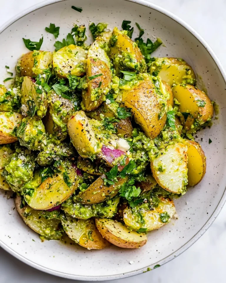 Fresh and Creamy Avocado Potato Salad