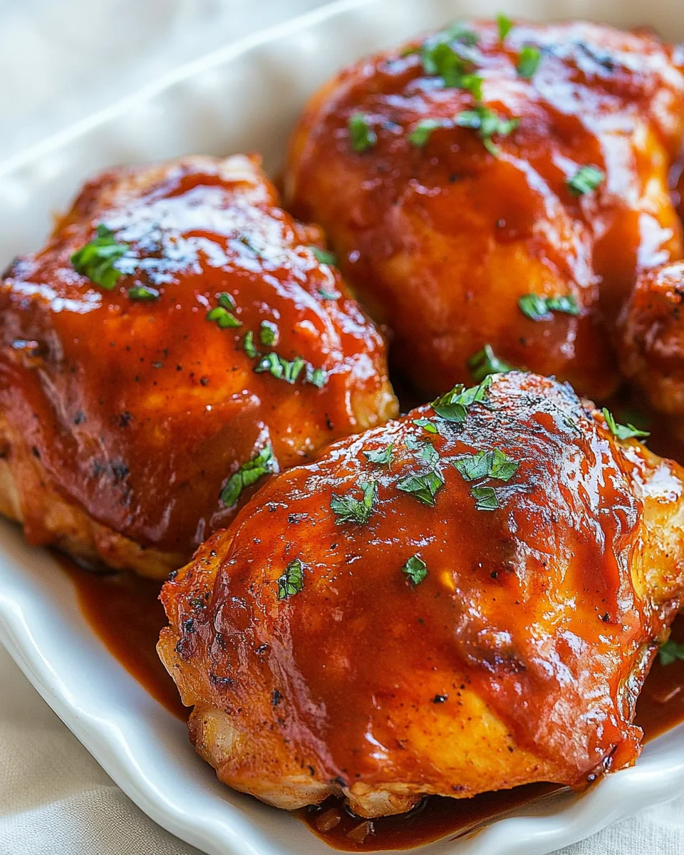 Perfectly Baked BBQ Chicken Thighs - additional image